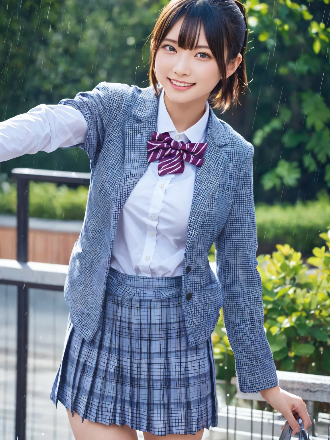 Tabletop, Highest quality, Japanese Girls,One Girl, 8K, RAW Photos, Highest quality, Tabletop, んdebtdebt:1.2, Highly detailed RAW color photos, Professional photos, (Realistic, Realistic:1.37), (Highly detailed skins:1.2), Ultra-high resolution, (Lenz 50mm), (debt/1.2),Exquisitely drawn eyes,Gazing at the audience,
Breaking up with a girl (Many elderly people:1.4), Beautiful Face, cute,(smile:1.05),(20-year-old, Big Breasts, Wide Hips,Straight hair, (short hair), iris, white and fine-grained skin,Small Mouth, high cheekbones (meaning), Sexy pose,Leaning forward,(The to the debtW:1.1),White panties、Korean Idol、Nogizaka idol、Burning idol pose、Adult、、(Tabletop, Highest quality:1.3), (Ultra-fine 8K CG:1.2), (超Realisticな:1.35), (Realistic:1.45), (Realistic:1.4), Cowboy Shot,
Beautiful Japanese Women, 22 years old, Supermodel, Japanese Idols, __performance__, Big Breasts, (school uniform:1.4), [ponytail],,front-facing,Cowboy Shot,Dancing in the Rain