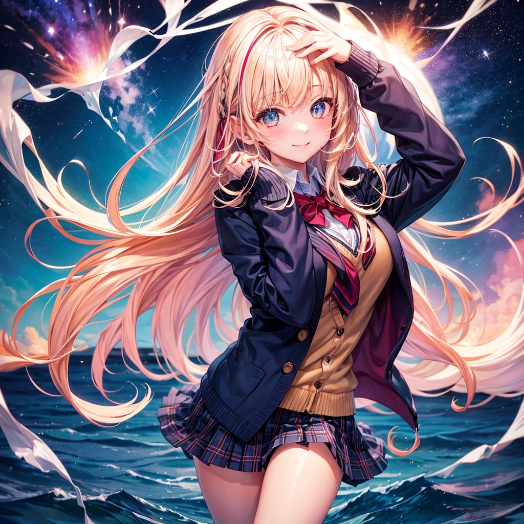 middle School girls，smile，Beautiful girls，The best quality to get you horny，Multi-colored hair，Perfect Girl，Super cute girl，Ocean，Starry sky background，Cute uniform，blazer，School festival，Wearing a cardigan，Long Hair、Sparkling eyes，She has her bangs down，Colorful，Ultra HD，Young girl，sex，Naughty Girls，Full body image，Big Breasts，Beautiful Girl&#39;s Paradise，Beautiful Girl Country，High-dimensional beautiful girl，A beautiful girl who transcends everything，So beautiful，Absurd，Beautiful girls，