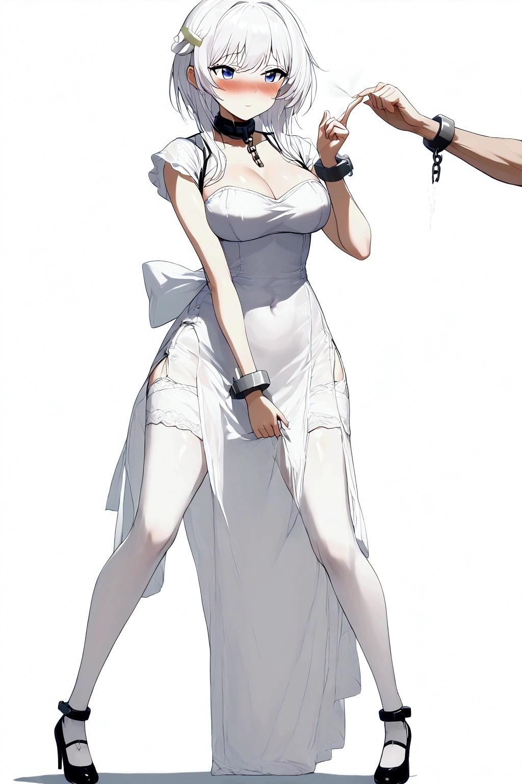 Anime. Azur Lane. 1 girl. Belfast. Housemaid. Slave. Slave collar. Shackles. Maid uniform. Cold. Runny nose. Nasal mucus. Snot. Sneezing. Heat. Heat. Fever. Sneeze. Sneeze standing. Sneeze snot. Snot flows from the nose. Itchy nose. Wants to fix it. I have to sneeze. She sneezed. Snot flew out of her nose. Snot flows from her nose after sneezing. Embarrassment. Blush. Handkerchief. He sneezes, covering his nose with his hand. Blows his nose. Clumsy. Virgin. Period. Standing. Full height. Full body. NSFW. Sneeze fetish. Ultra detail. 8k. Wax permit. Excellent quality.