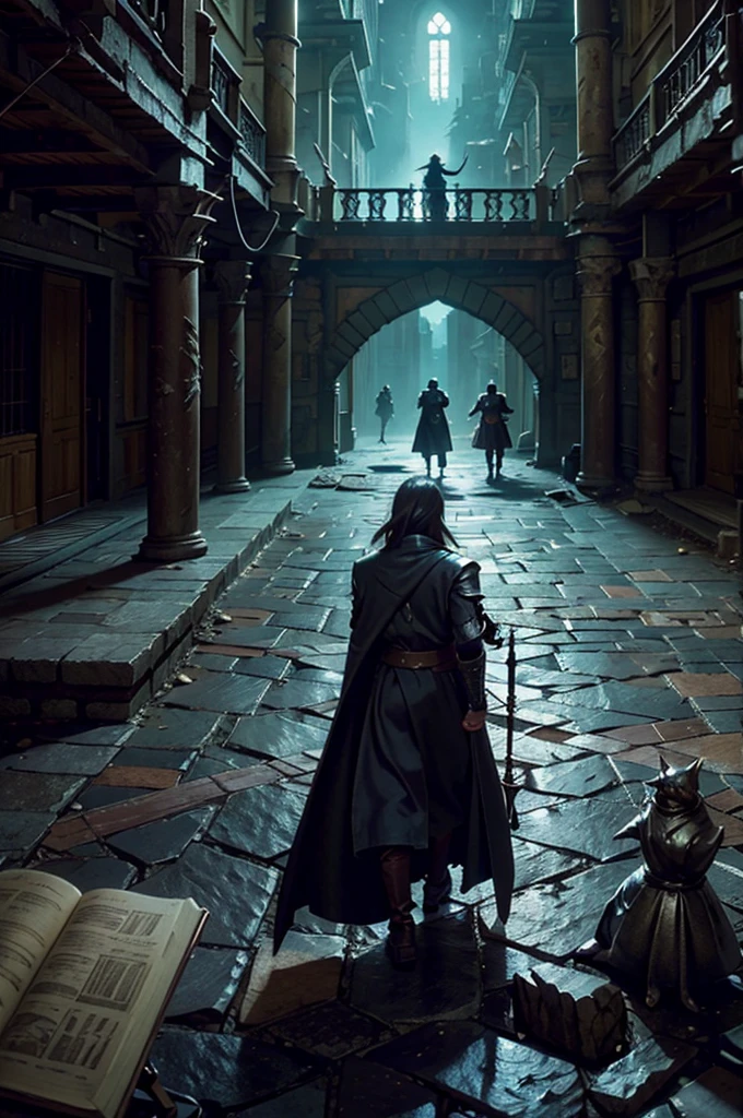 Composez une description vivante du monde sombre et gothique de 'Castlevania: Lords of the Shadows.Explore the treacherous landscapes, Obsessive castles, and the epic battle between the Brotherhood of Light and the Dark Ones. Highlight the journey of protagonist Gabriel Belmont as he embarks on a quest to defeat evil and save the world from the grip of supernatural creatures. Plongez dans la riche narration du jeu, Action intense, and complex traditions that captivate players in this action-adventure masterpiece."Sharp details super super detailed hyper realistic very sharp details high resolution details