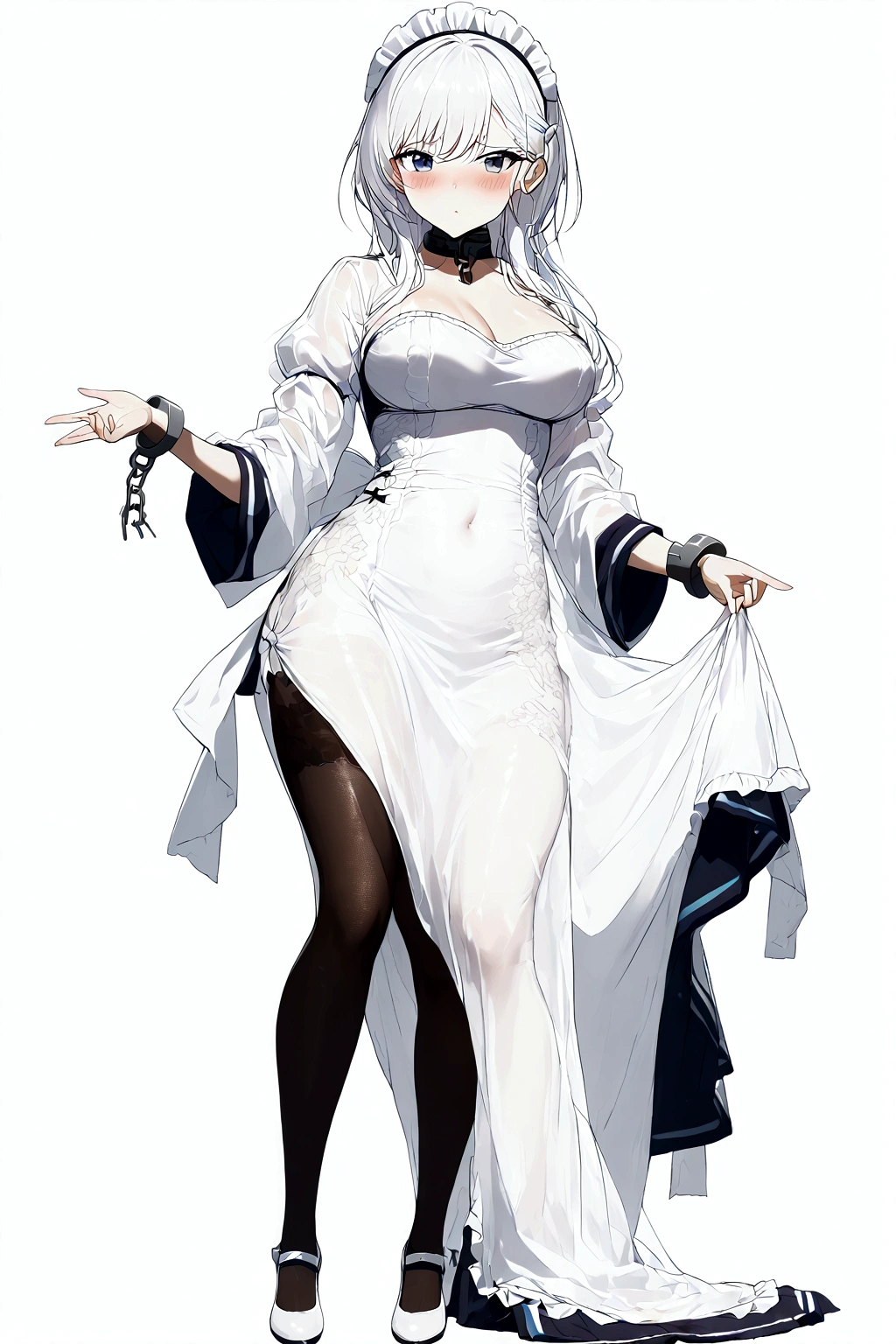 Anime. Azur Lane. 1 girl. Belfast. Housemaid. Slave. Slave collar. Shackles. Maid uniform. Cold. Runny nose. Nasal mucus. Snot. Sneezing. Heat. Heat. Fever. Sneeze. Sneeze standing. Sneeze snot. Snot flows from the nose. Itchy nose. Wants to fix it. I have to sneeze. She sneezed. Snot flew out of her nose. Snot flows from her nose after sneezing. Embarrassment. Blush. Handkerchief. He sneezes, covering his nose with his hand. Blows his nose. Clumsy. Virgin. Period. Standing. Full height. Full body. NSFW. Sneeze fetish. Ultra detail. 8k. Wax permit. Excellent quality.