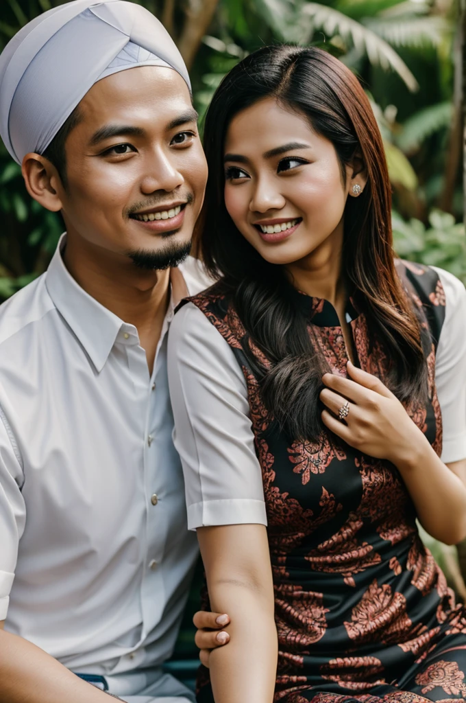malay man and woman getting engage