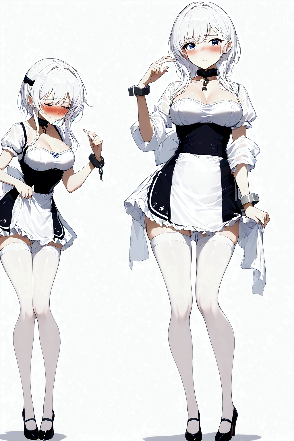 Anime. Azur Lane. 1 girl. Belfast. Housemaid. Slave. Slave collar. Shackles. Maid uniform. Cold. Runny nose. Nasal mucus. Snot. Sneezing. Heat. Heat. Fever. Sneeze. Sneeze standing. Sneeze snot. Snot flows from the nose. Itchy nose. Wants to fix it. I have to sneeze. She sneezed. Snot flew out of her nose. Snot flows from her nose after sneezing. Embarrassment. Blush. Handkerchief. He sneezes, covering his nose with his hand. Blows his nose. Clumsy. Virgin. Period. Standing. Full height. Full body. NSFW. Sneeze fetish. Ultra detail. 8k. Wax permit. Excellent quality.