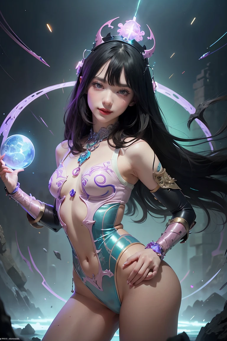 (Two beautiful age italian girls:1.6), Close friends, (They are hugging each other:1.2), Kiss her cheek or chest,(Detailed iridescent bodysuit with beautiful fractal or marble design:1.5), Incredible and spectacular scenes, ((High quality)), ((Detailed)), ((Fantasy)), Blue Plasma Brain, Green Plasma Body, Vulgarity, beutiful breast, obscenity, (Lewd smile:1.2), coarse, Obscene, mean, (raunchy:1.2), (Immoral:1.2), Lachish, (small breasts with beautiful raised pink areolas:1.5), (Cameltoe), (Expression of ecstasy:1.2), Photorealistic, Official art, unity 8k wall paper, 8K Portrait, Best Quality, Very high resolution, (Incredibly beautiful nature background:1.6), (18 years old:1.5), (Sexy and glamorous:1.1), (A coquettish expression:1.6), (seductively smiling:1.6), (Full body), (erotic posing:1.6), (Model Posing:1.6), Beautiful seductive face, Portrait, (Thick eyebrows:1.4), (Big scarlet eyes:1.2), Beautiful eyes with fine symmetry, (Ultra detailed eyes:1.4), (High resolution blue eyes:1.1), Intimate face, (ultra detailed skin texture:1.4), White skin, pale skin, Perfect Anatomy, Thin, (Beautiful toned body:1.5), Hair Bow, (Moist skin:1.2), No makeup, (dark circles:1.1), Good anatomy, Focus Face, good-looking, (Emilia Clark:0.6) (Emma watson:0.3),(Jennifer Connelly:0.4), (sensual face:1.5), Elegant face, Nice, Dolce, (Around her neck is a simple necklace of exquisite workmanship), (Bioluminescence with brilliant brilliance:1.4), (Luminous magic circle:1.5), Ruins of an ancient castle, Shining majestic cloud masses and sky, lightning bolt, Epic Realistic, (Greg Rutkowski:0.8), (teal and orange:0.4), (Art Station:1.5), Cinematic, (nffsw:1.5), Hyper Detailed, Dramatic light, (Intricate details:1.1), Beautiful black hair, (Wearing a gauntlet with a dense and very beautiful design decorated with jewels:1.1),