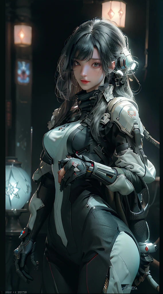 ((Best quality)), ((masterpiece)), (detailed:1.4), 3D, an image of a beautiful cyberpunk female,HDR (High Dynamic Range),Ray Tracing,NVIDIA RTX,Super-Resolution,Unreal 5,Subsurface scattering,PBR Texturing,Post-processing,Anisotropic Filtering,Depth-of-field,Maximum clarity and sharpness,Multi-layered textures,Albedo and Specular maps,Surface shading,Accurate simulation of light-material interaction,Perfect proportions,Octane Render,Two-tone lighting,Wide aperture,Low ISO,White balance,Rule of thirds,8K RAW,