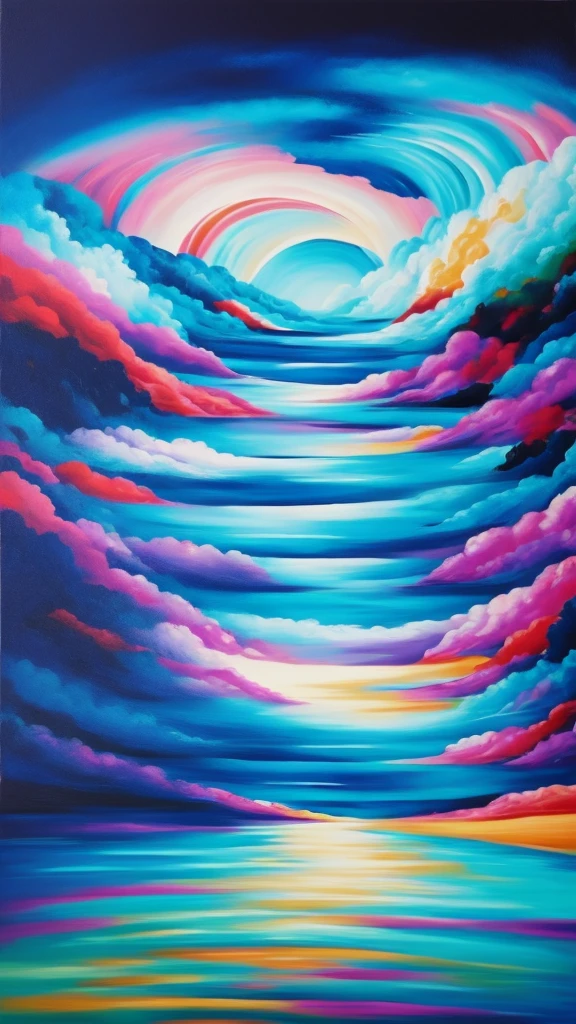 create a surreal painting titled touch