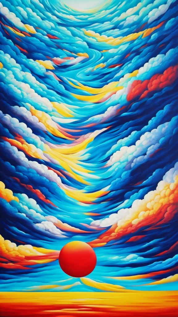 create a surreal painting titled touch