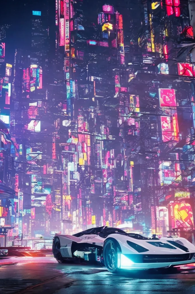 depicted at peace in cyberpunk versions, flying cars, etc.D