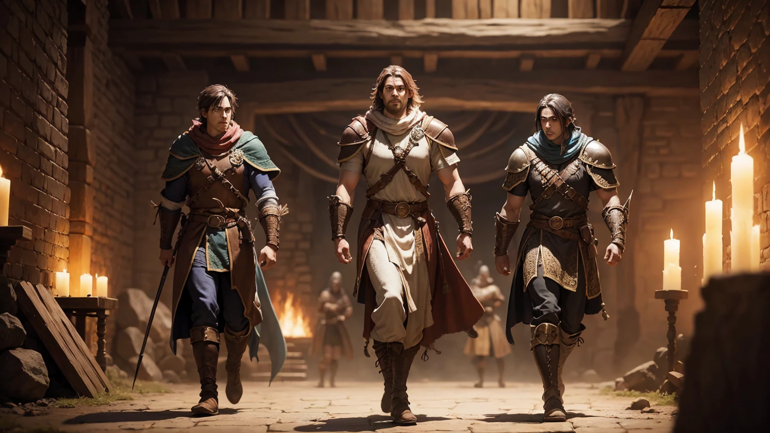 dungeons and dragons rpg warrior full body