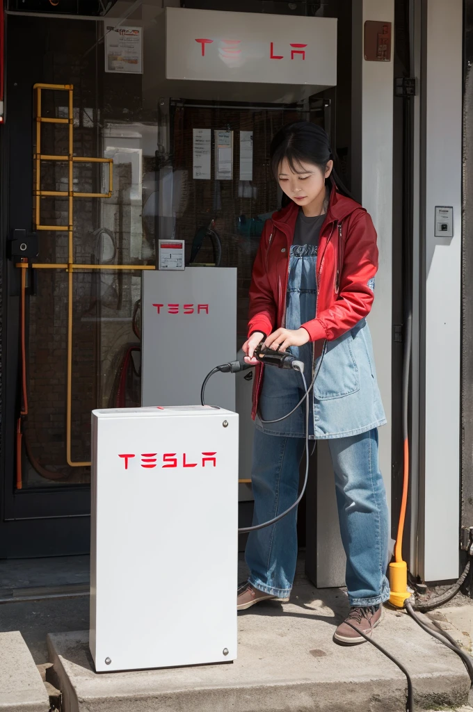 Person looking at Tesla coil々