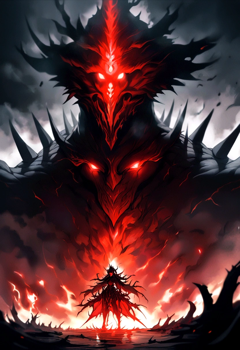 masterpiece, best quality, high quality,(a dark shapeless creature with a dark red glow and red eyes and surrounded by darkness:1.2), (darkness:1.2), abstraction, abyssopelagic, award winning photography, Depth of Field, HDR, extremely detailed, trending on artstation, trending on CGsociety, Intricate, High Detail,
