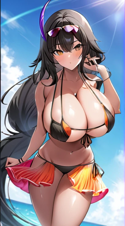 bikini,Big Breasts,Mamba Makeup,Black gal