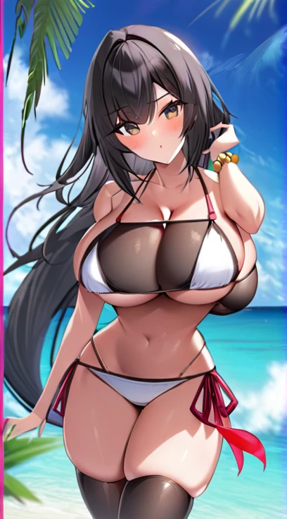 bikini,Big Breasts,Mamba Makeup,Black gal