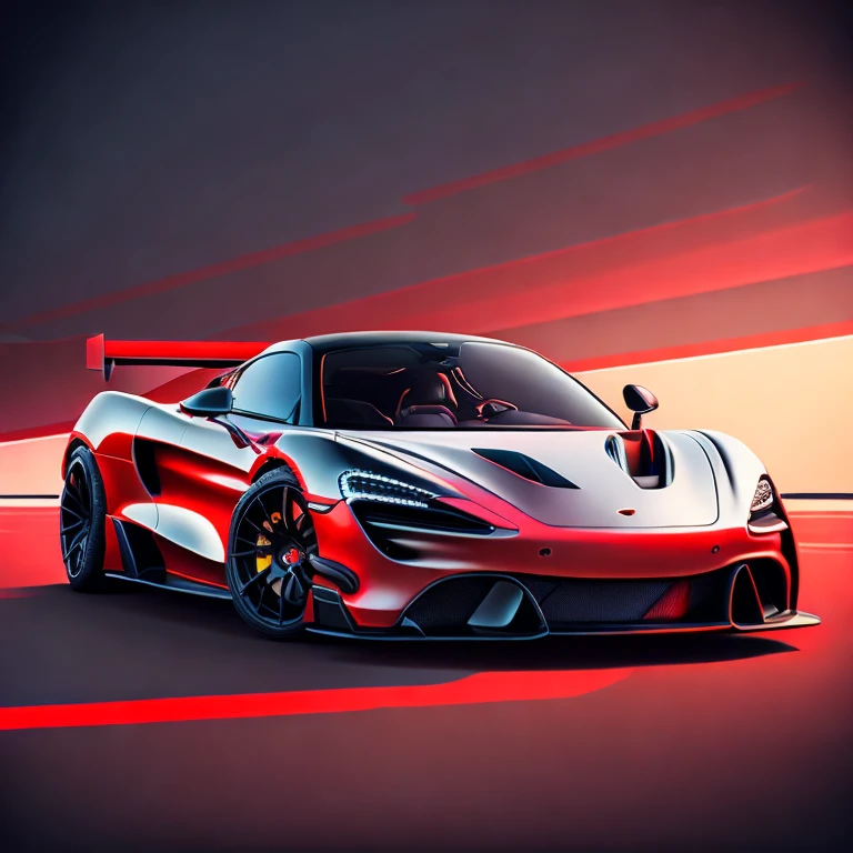 Art for t-shirt graphic design, a modern graphic design, ,McLAREN 720S GT3 ((carbon fiber, Kit de corpo ultra largo Liberty walk)), Aggressive pose ((fund: outside old industrial style building, large windows in fund, cloudy sky, heavy industrial look, cobble stone Street)), 12k quality, realisitic, 真实感, Spitz, detailded, ultralargo, black and carbon fiber and deep candy colour scheme, frontal profile, epic stance, Epic Ultra Long Body Kit, super low posture, aggressive looks , Street, bold red, fund British flag in vintage pastel tone, highly detailded clean, vector image, realisitic masterpiece, professional photograpy, realisitic car, car sunrise fund, flat black fund, isometric, vibrant vector