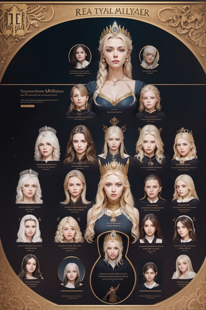 I understood! Based on the information you have provided, here is the family tree of the Royal Family of Valyria, ligando Maegor Mallister, Elaena Mallister e sua filha Rhaenys Mallister:
- Rei Maegor Mallister (Baba) & Queen Elaena Mallister (mother)
|
|
|__ Princesa Rhaenys Mallister (daughter)
I hope this representation is in line with what you imagined.! If you need anything else, just let me know.