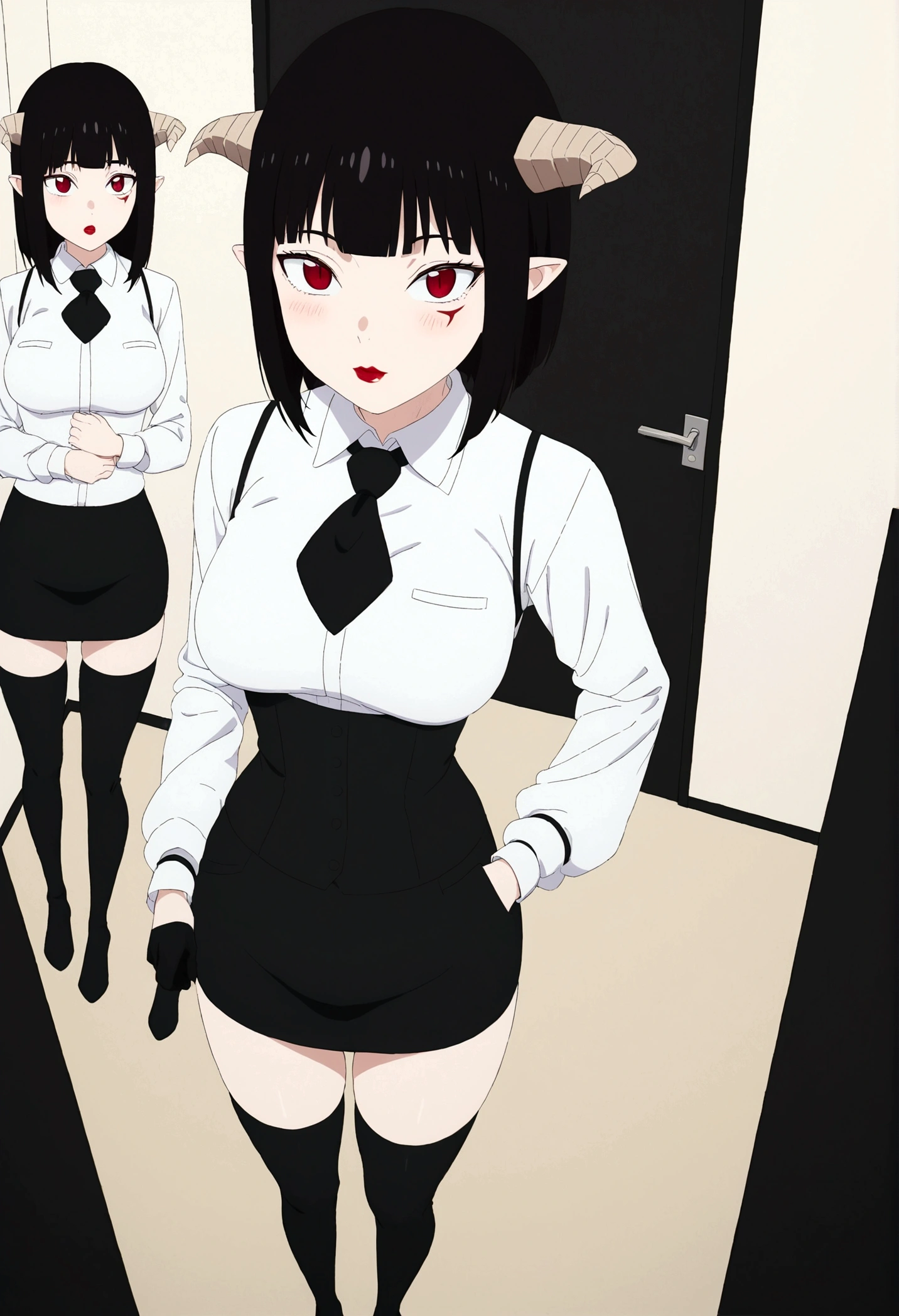 1boy, 1girl, ball_gag, bdsm, bent_over, blush, bondage, bouncing_breasts, bound, bound_wrists, breasts, collar, creampie, tears , gag, garter_belt, garter_straps, hanging_breasts, hetero, Crying, large_breasts, long_hair, mole, motion_lines, nude, open_mouth, rape, restrained, sex, sex_from_behind, spanking, , standing, sweat, thighhighs