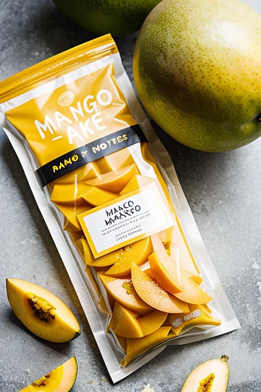 A mango snack but in a snack bag 