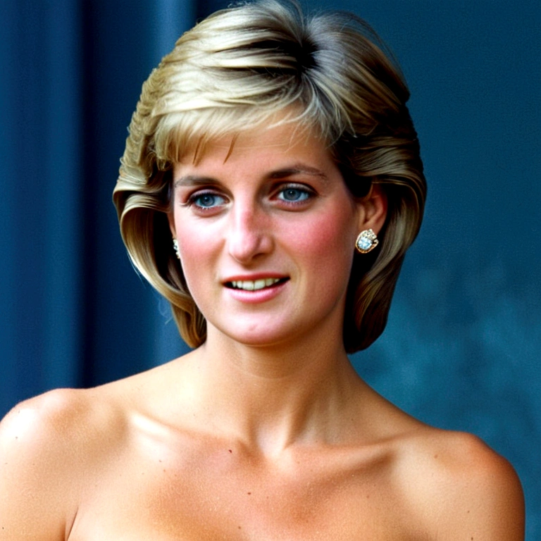 "Please provide detailed information about the life and legacy of ((Princess Diana)). She has the (((Nude breasts, huge tits very well detailed)))Include details about your childhood, Her entry into the British royal family, her marriage to Prince Charles, Your charity work, her influence on fashion and popular culture, as well as the significant events in her life, including her tragic death in 1997. I would also like to know how she is remembered and honored to this day. today.."