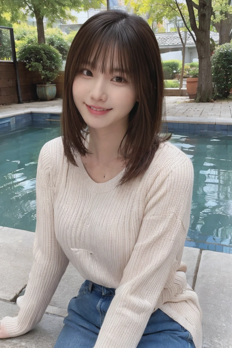 (Highest quality,4K,High resolution,Tabletop:1.2),Idol and (15 years old)、Blue clothes、Sit on a chair、Spread your legs a little、close,spring city park,Soft lighting,Bright colors,happiness,Welcoming environment,Warmth,Black Hair、Long Hair,Peace and tranquility,Excitement and anticipation,Snow Scene,Magical moments,Pink Panties、Panty shot、smile