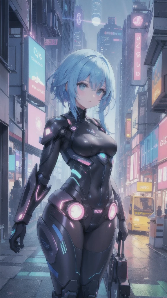 A vibrant futuristic cityscape, high-tech skyscrapers, flying vehicles, neon lights, holographic displays, advanced robotics, a sense of rapid technological progress, cinematic lighting, dramatic camera angles, hyper-detailed, photorealistic, 8k, HDR, intricate and immersive, moody color palette, dynamic composition, a glimpse into a thrilling, fast-paced world of tomorrow