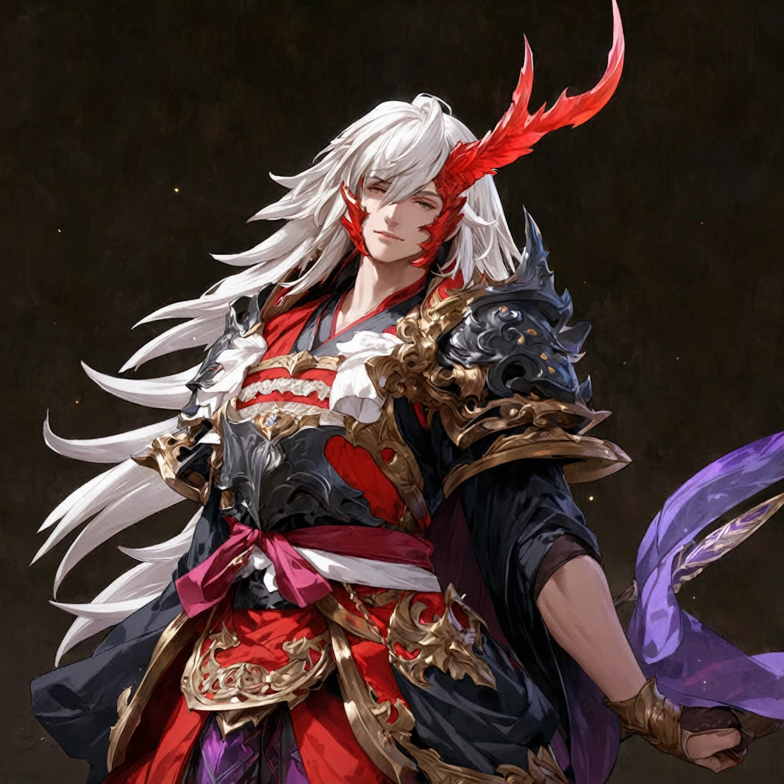 masterpiece, best quality, Fantasy aesthetics, Highly detailed, shadowverse style, male