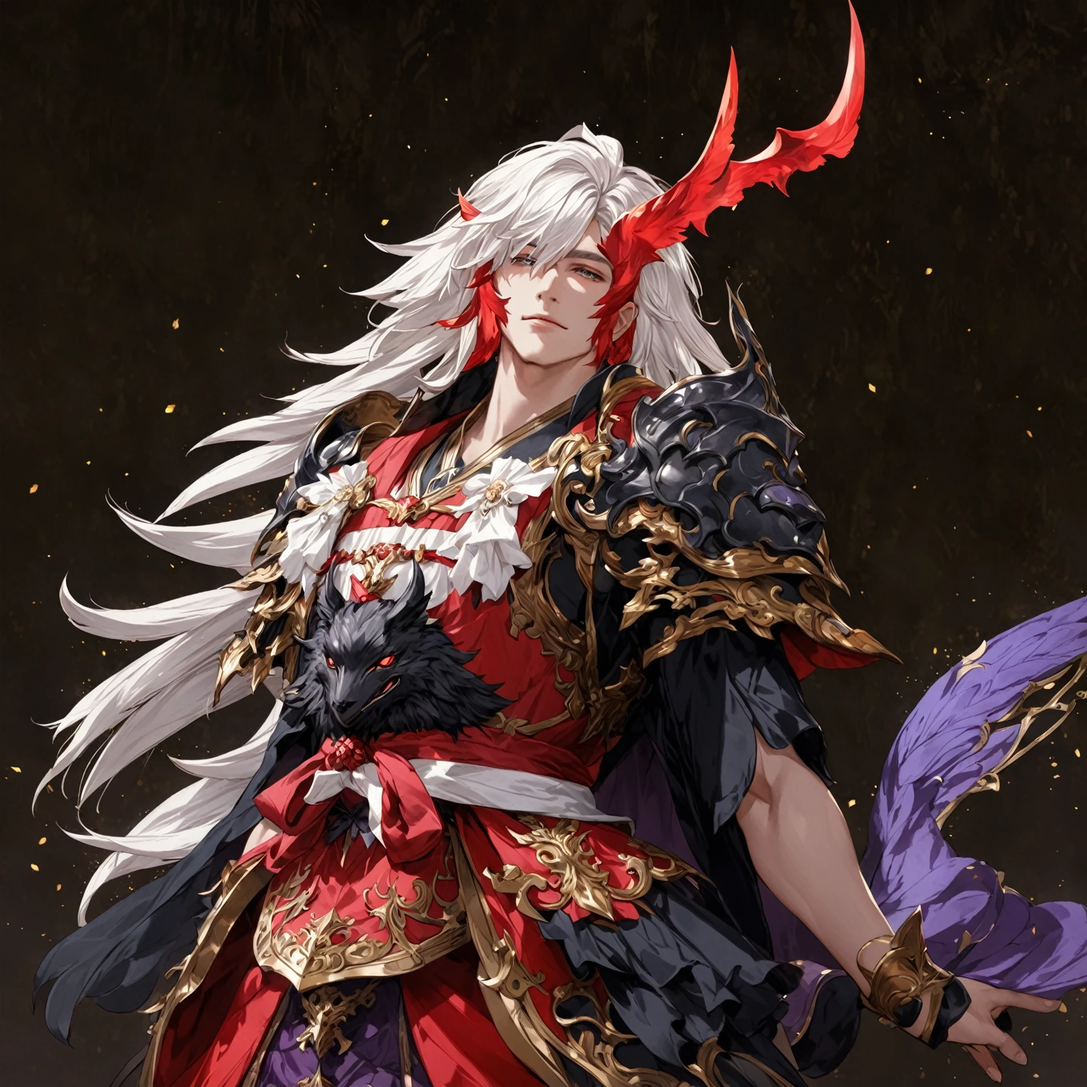 masterpiece, best quality, Fantasy aesthetics, Highly detailed, shadowverse style, male