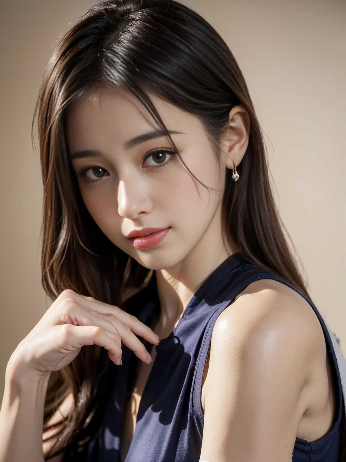 白いビキニトップと白いスカートを着たwoman, ((((Highest quality))))、(((Ultra-precision CG16K wallpaper)))、(((masterpiece)))、(((Very detailed)))、(((Extreme detail)))、1people々'woman、成熟したwoman、25歳のwoman、((The Face of Japan))、((Very beautiful face))、((Mai Shiraishi:1.5))、((Wolf Cut Hair:1.3))、(Shiny Hair)、Bangs up to eyebrows、Beautiful brown hair、Beautiful and delicate eyes、Brown eyes、Raise your eyebrows、High nose、Small nostrils、Small Mouth、Her seductive lips slightly parted、Beautiful breasts、((C cup size breasts))、Cleavage、Plump body、Perfect proportions、Perfect Anatomy、Perfect composition、Beautiful subtle shadows、Beautiful natural light、Beautiful details sparkle、Written boundary depth、Soft Focus、(((High chroma)))、(((Genuine:1.9)))、((Vivid:1.4))、((Beautiful Skin))、((Skin Texture))、((Genuineな皮膚感))、(((Cowboy Shot:1.5)))、((Front view angle:1.5))、((smile:1.4))、(The eyes that see me:1.5)、blue sky、Dazzling sunlight、(((Grass Square:1.3)))、(Model pose:1.5)、(((White off-the-shoulder tank top、White loincloth:1.6)))、