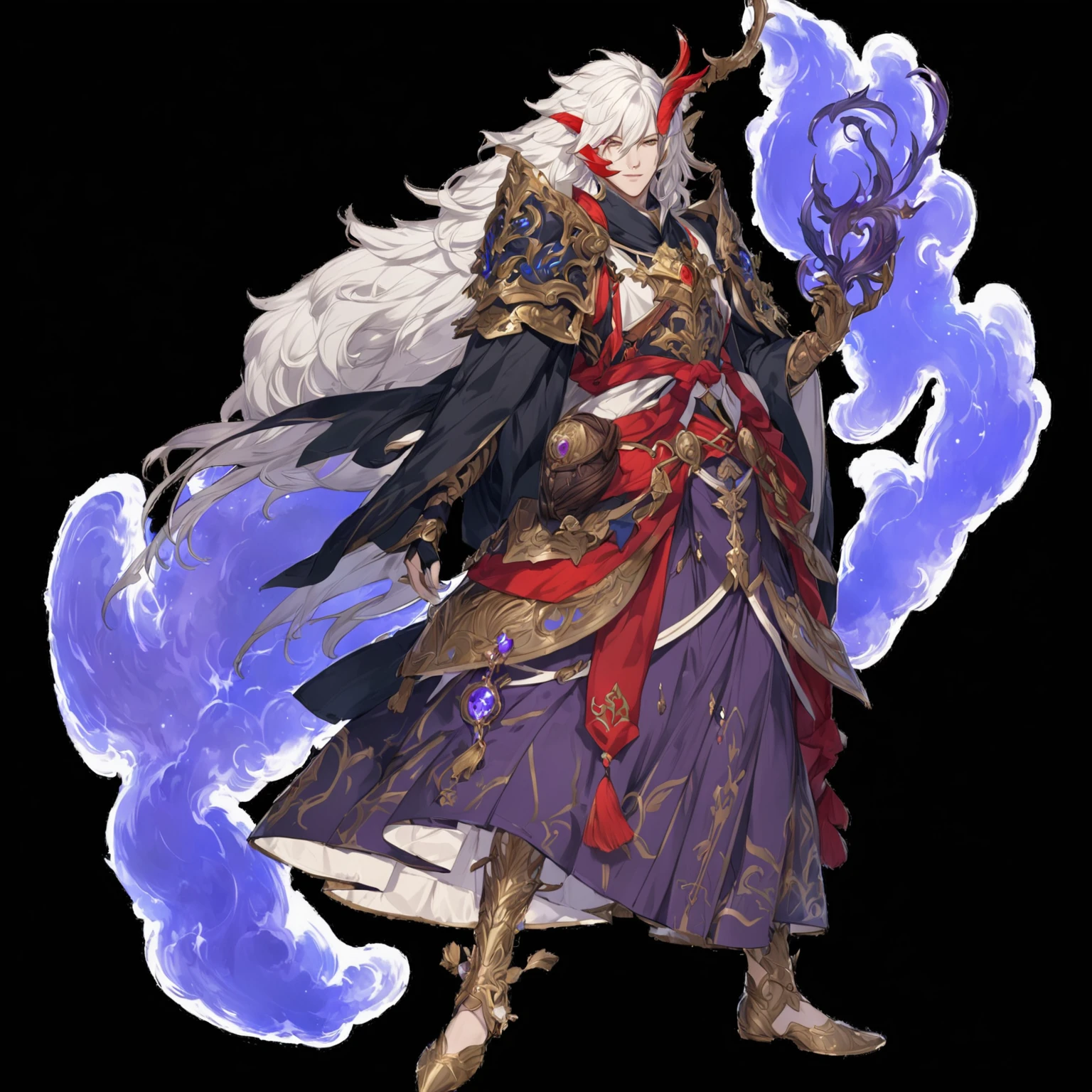 masterpiece, best quality, Fantasy aesthetics, Highly detailed, shadowverse style, male