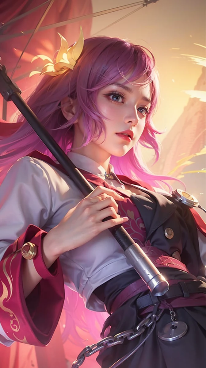 a close up of a 4 girls ,pink hair , big booobs , shadowbringers cinematic, 4 k detail fantasy, a beautiful fantasy empress, game cg, xianxia fantasy, xianxia hero, 2. 5 d cgi anime fantasy artwork, cinematic goddess close shot, ruan jia and artgerm, wow 4 k detail fantasy, hyper-detailed fantasy character, high definition, hyper- detailed,perfect, fantastic, detailed facial and body skin texture, detailed vagina (pussy),Honor of king,HOK.