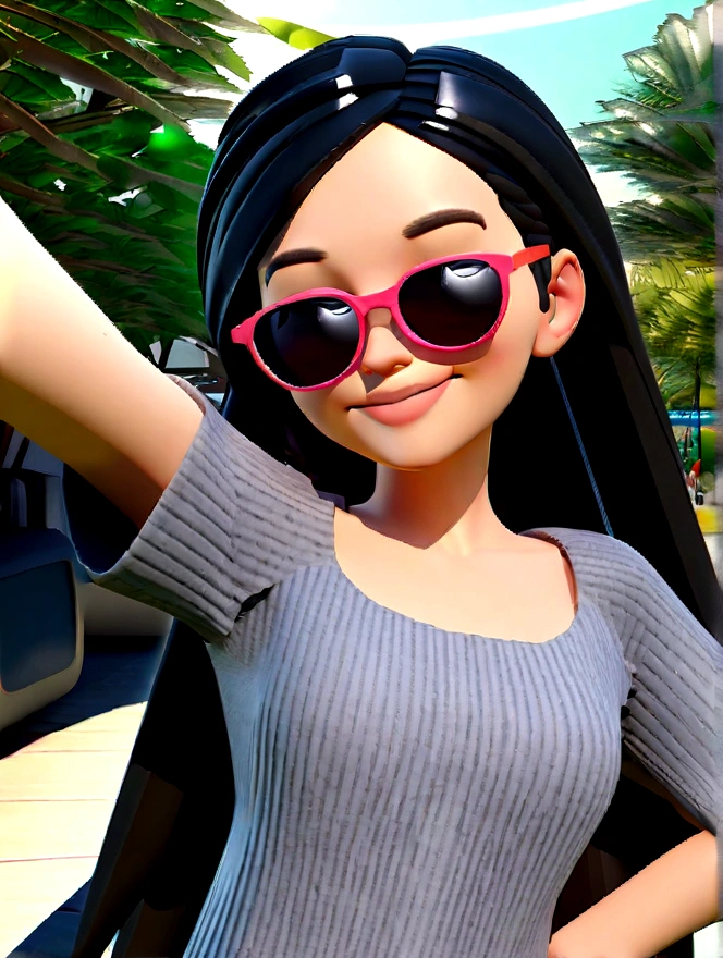 Cartoon character of a man in sunglasses and blue shirt, animation character, stylized character, animation style rendering, 3d stylized, Arnold Maya rendering, Stylized 3D rendering, toon render screenshot, 3d character, 3d character, Stylized 3D rendering, 3D character rendering, cartoon character, Personagem de close up, character posing, (Pixar-style) (master part:1.2) (bokeh) (best qualityer) (skin detailed) (detailed texture) (8K) (Argilla) (cinematic lighting) (sharp focus