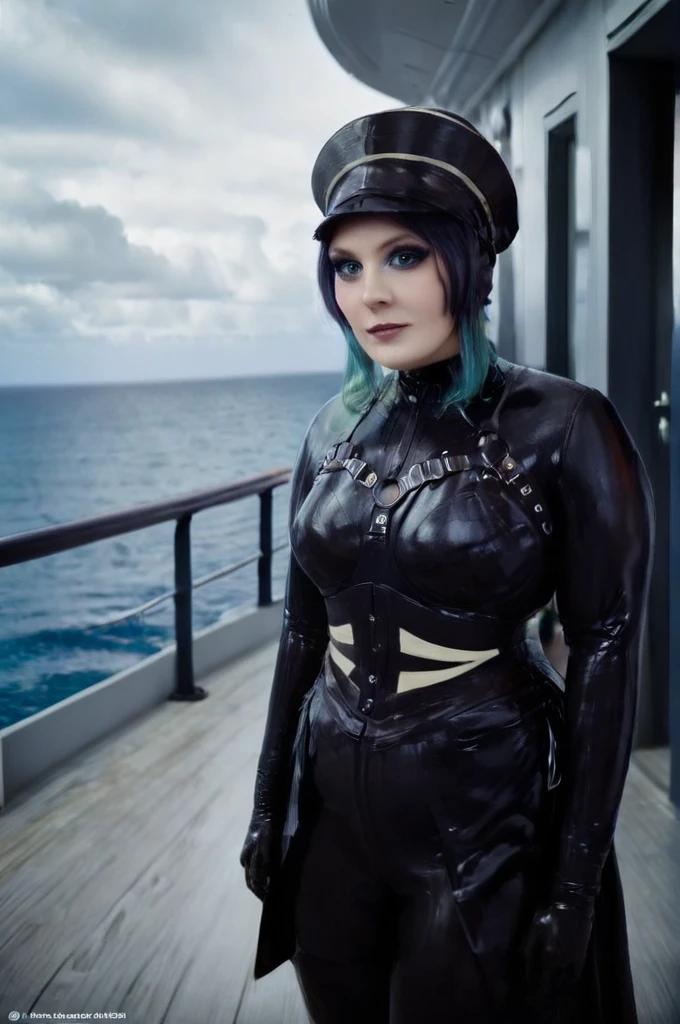cinematic film still hera syndulla bun at cruise ship deck, medium shot . shallow depth of field, vignette, highly detailed, high budget Hollywood movie by tim burton, bokeh, cinemascope, moody, epic, gorgeous, film grain, grainy