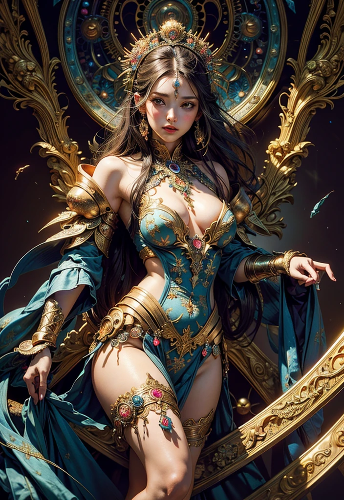 (masterpiece, highest quality, highest quality, official art, beautiful and aesthetic:1.2), (1 girl), very detailed,(fractal art:1.3),colorful,most detailed
