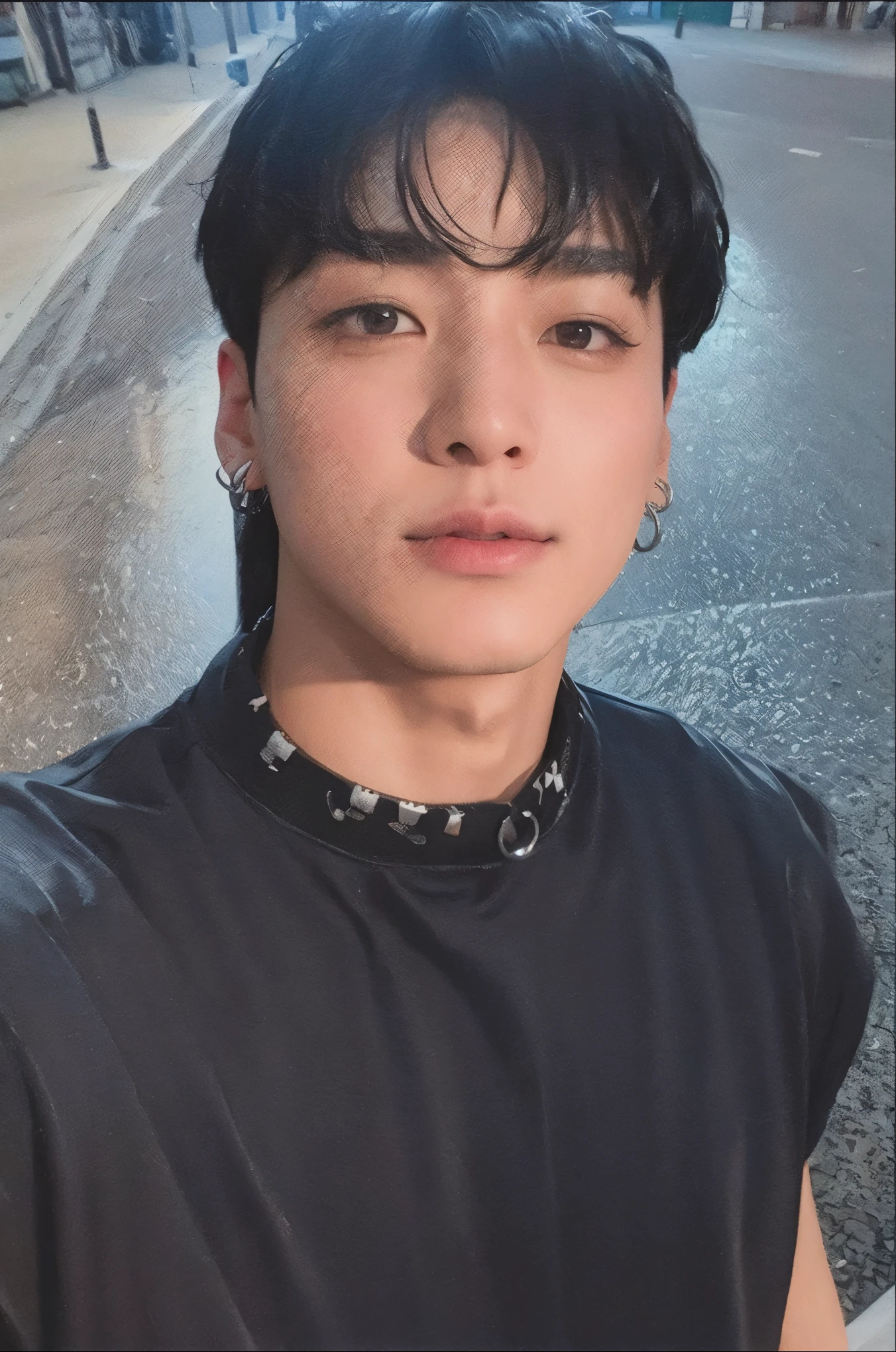 Korean, asian man, Bblack hair, jungkook do BTS