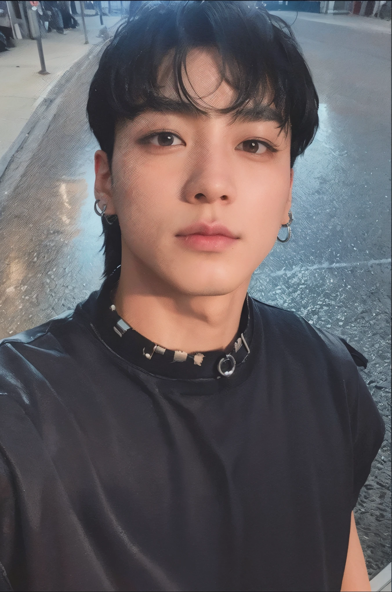 Korean, asian man, Bblack hair, jungkook do BTS