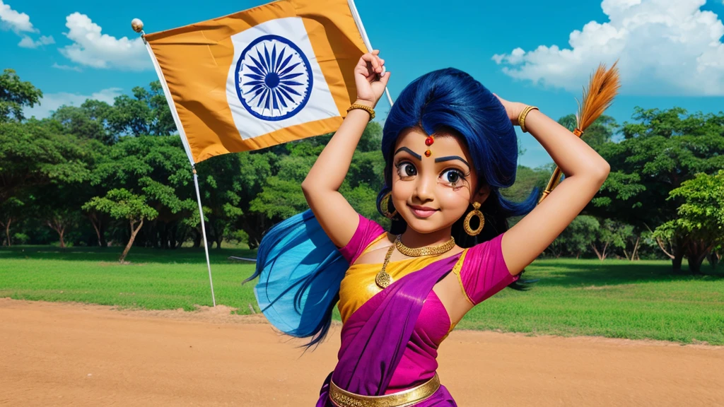 Indian cartoons character banner 