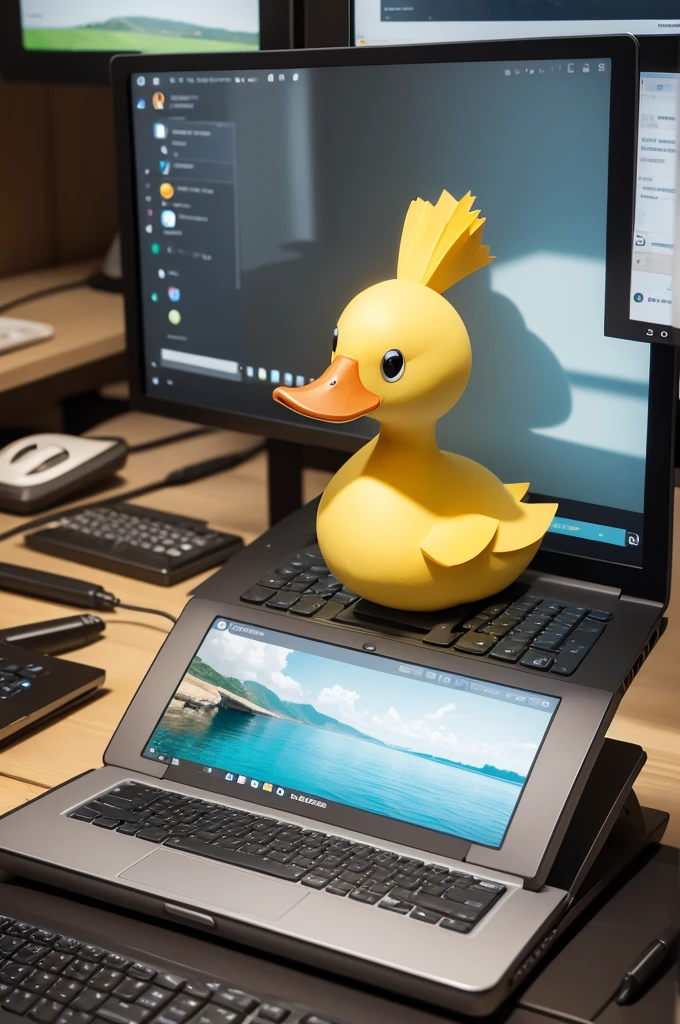 Make a duck using the computer
