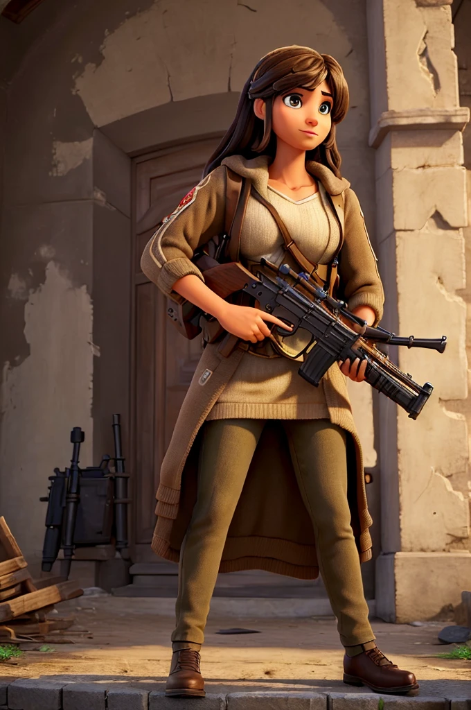 ((best quality)), ((masterpiece)), (detailed), perfect face gigante com ak 47

