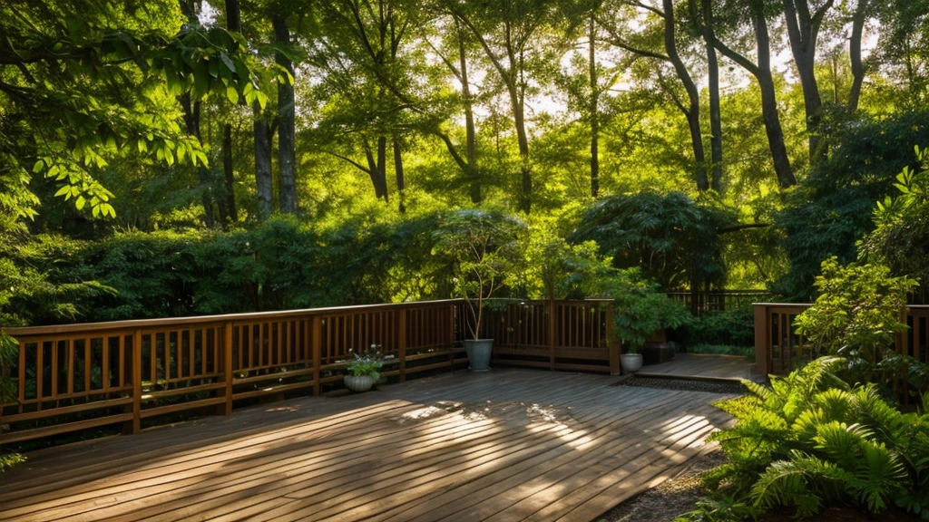 This relaxing place is a serene retreat away from the hustle and bustle of the modern world, where time seems to slow down and worries melt away. Upon entering this sanctuary of tranquility, you are greeted by the soothing sound of a bubbling fountain, whose crystal clear water dances gently under the filtered light of the leafy trees. The soft ground beneath your feet invites you to slow down and appreciate each step, while the melodious birds sing their soothing songs in the treetops. Around you, rustic wooden benches offer an invitation for quiet contemplation or to simply absorb the natural beauty that surrounds you. The sun filters gently through the leaves, creating patterns of golden light that play in the shadows of the trees, providing a play of light and shadow that soothes the senses. In a corner, a small herb garden exudes therapeutic fragrances, inviting you to breathe deeply and reconnect with the earth. Wildflowers gently dance in the gentle breeze, creating a visual symphony that complements the peace that surrounds this place.