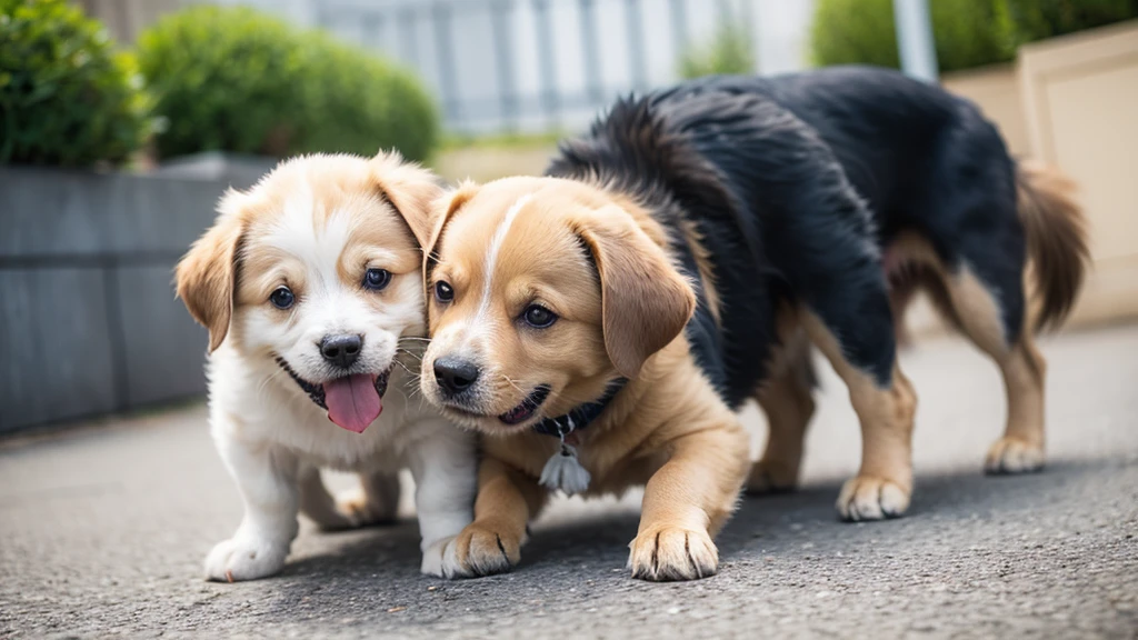 Cute and lively dog