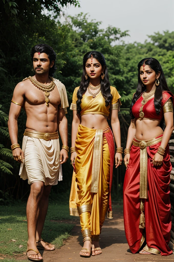 Rama, Sita, and Lakshmana in Exile