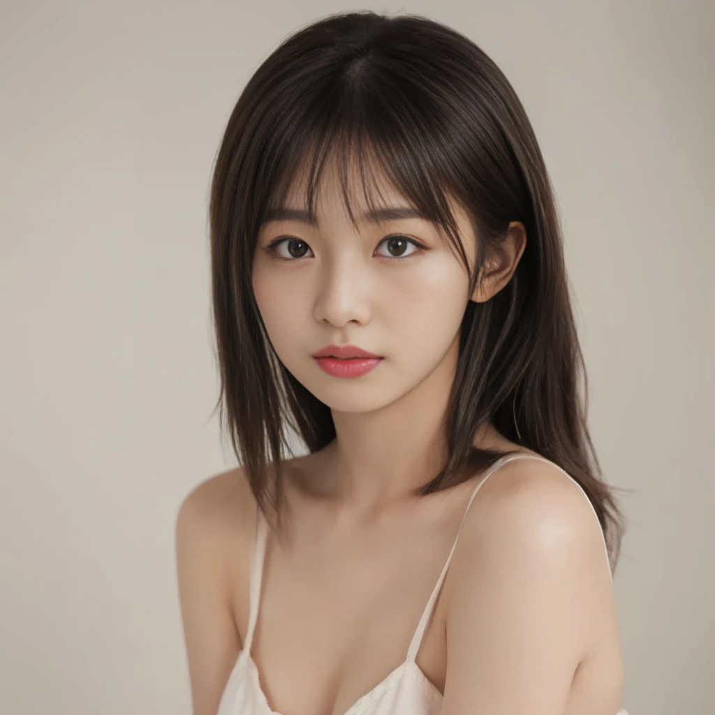 Alafed asian woman with long hair and white top, Young and adorable Korean face, Gorgeous Young Korean Woman, Beautiful young Korean woman, Beautiful Korean Women, Portraits of Korean female idols, Short hair, Korean Girls, Jaeyoung Nam, Young and pretty Asian face, Girl cute beautiful face, Soft Portrait Shot 8k, One adorable Korean face