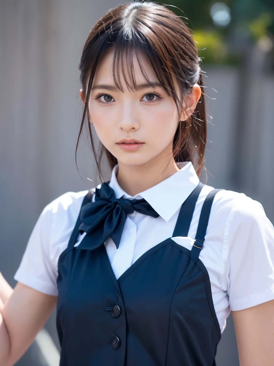 (8K, RAW Photos,Highest quality, High resolution:1.1), (Ultra-realistic:1.4),(Realistic, Realistic:1.3),The Beauty of Japan、Rhythmic gymnastics club、Rhythmic Gymnastics Uniform、((Upper Body:1.3))