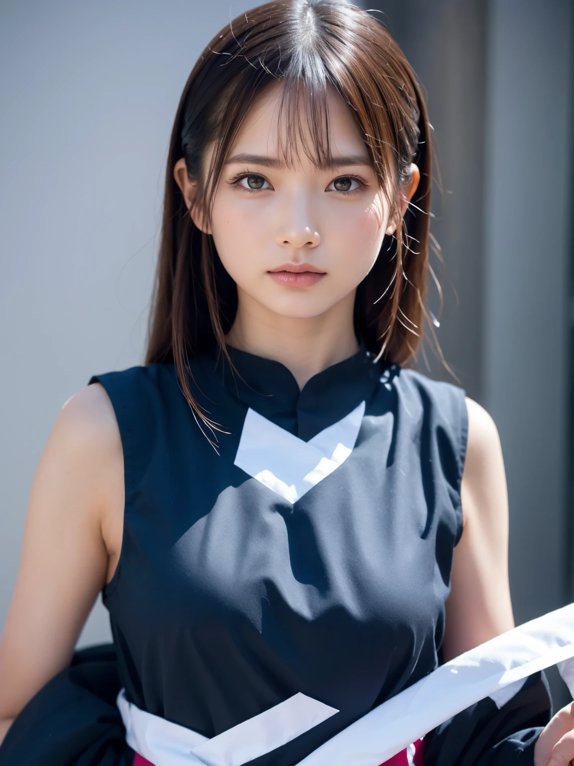 (8K, RAW Photos,Highest quality, High resolution:1.1), (Ultra-realistic:1.4),(Realistic, Realistic:1.3),The Beauty of Japan、Rhythmic gymnastics club、Rhythmic Gymnastics Uniform、((Upper Body:1.3))