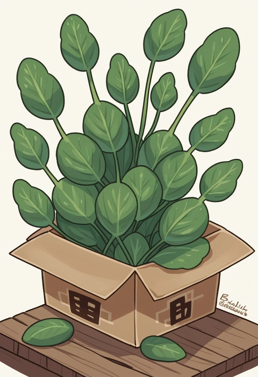 Create an illustration of a large wooden box filled to the brim with fresh organic vegetables, set against a plain white background. The vegetables should be vividly colored and detailed, featuring items like cucumbers, radishes, spinach, and eggplants. The wooden box should have a natural, rustic appearance, with the clean white background making the produce stand out