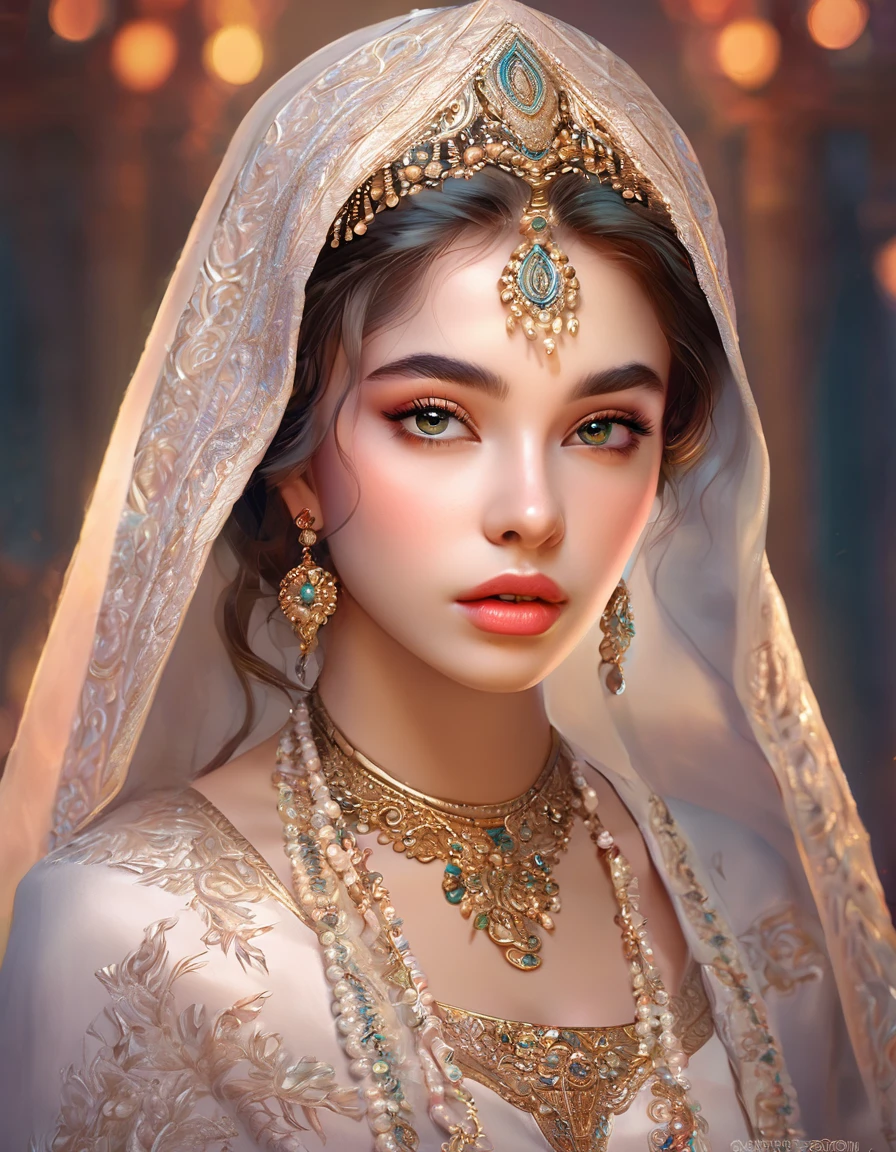 a beautiful girl, extremely detailed face and eyes, long eyelashes, beautiful detailed lips, 1girl, portrait, fantasy, digital painting, ethereal, soft lighting, warm colors, cinematic, highly detailed, intricate, ornate, elegant, delicate, serene, dreamlike, breathtaking, stunning, exquisite, masterpiece
