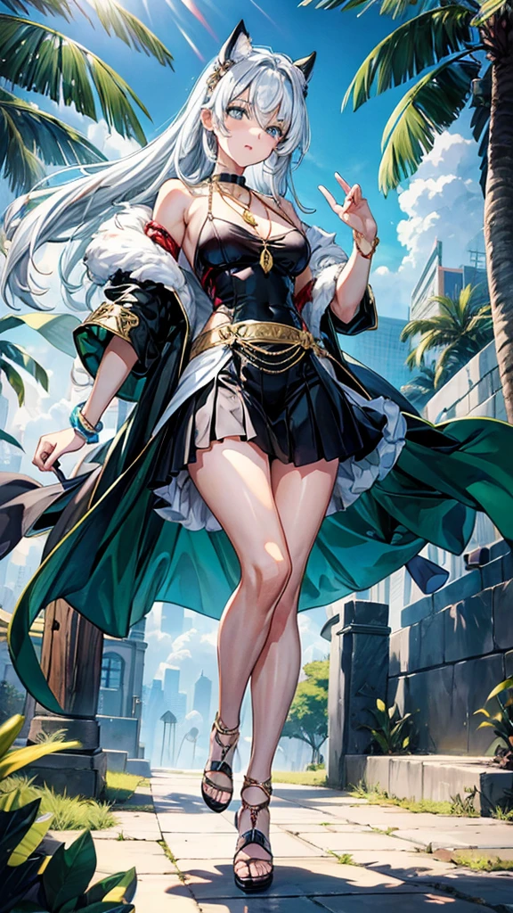 A seductive giantess in a flowing yellow dress, with long raven-black hair and mesmerizing blue eyes, lounges on a sun-drenched hillside. Her legs crush the wildflowers and tiny creatures beneath her. She gazes down at the tiny humans with a sultry smile, her voice a sensual whisper filled with teasing mockery. Her body radiates an aura of raw sexual power and dominance. Giantess, Goddess, sexy legs, dress, hot, curvy body, mommy issues, tiny people, macrophilia, perspective from below, high quality, almost naked, mature woman, hillside, erotic.