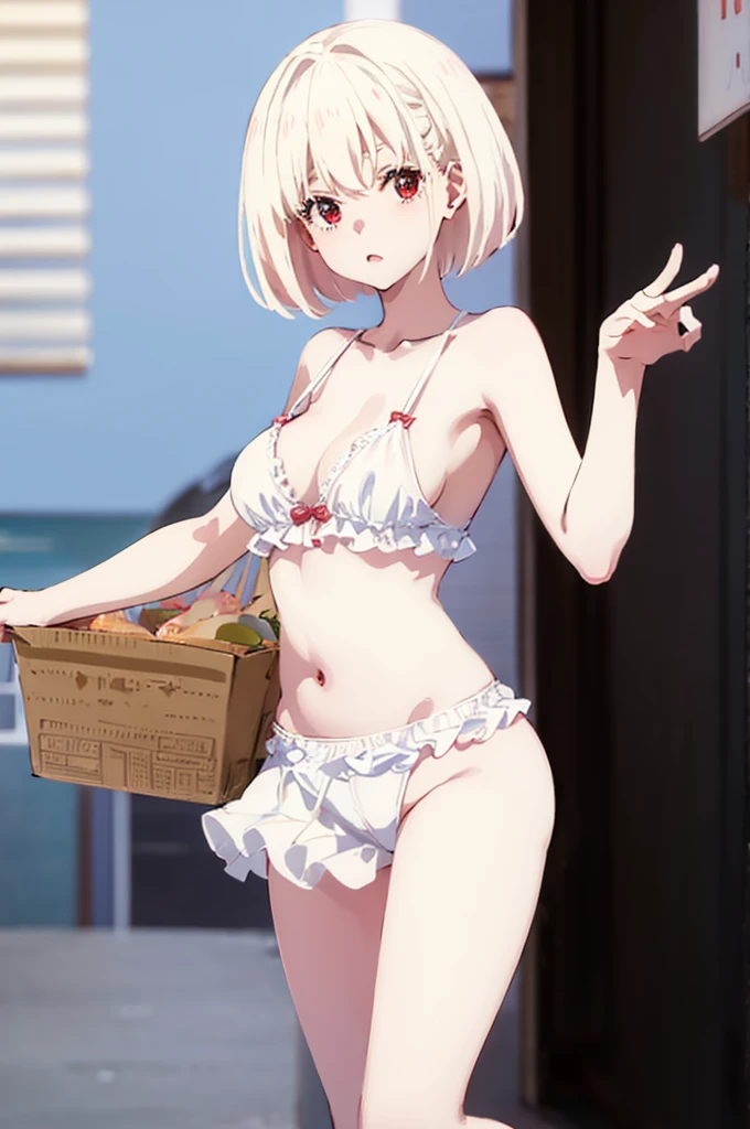 short hair、Light cream colored hair、Pale red eyes、Blushing、M-shaped legs、Random pose、Looks like she&#39;s about to cum、Glamorous expression、Blushing、In underwear、可愛いIn underwear、Undressing、、Bedroom、On the bed、M-shaped legs、Random pose,Show your pants、short hair、Light cream colored hair、Pale red eyes、night、night、Not wearing a bra、、Blushing、lipstick、Perfect hands、Detailed hands、Bedroom、On the bed、hand bra
