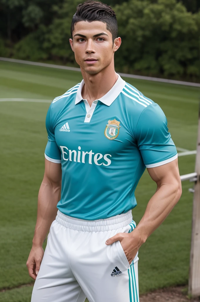Cristiano Ronaldo dressed as country captain