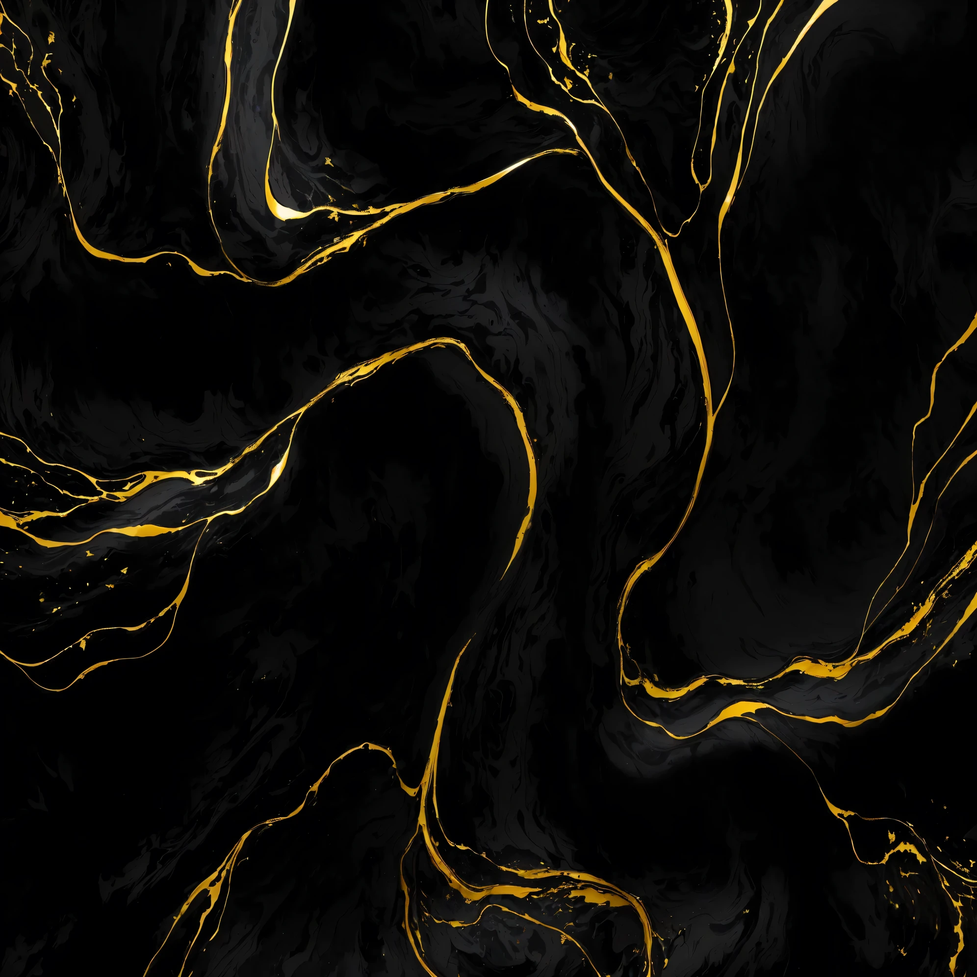 a close-up of a black and gold marble background with golden stripes, black marble and gold, gilded marbled paper background, liquid golden and black fluid, gold black paint dripping, black and gold threads, rich black and gold color, abstract black oil, with veins of golden magma, black and gold colors, liquid gold