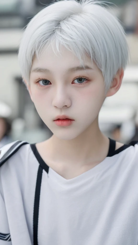 Boy
Korea
r
Beautiful
White hair
Cute face
Street look
Fame
Small face
Short hair
Makeup 